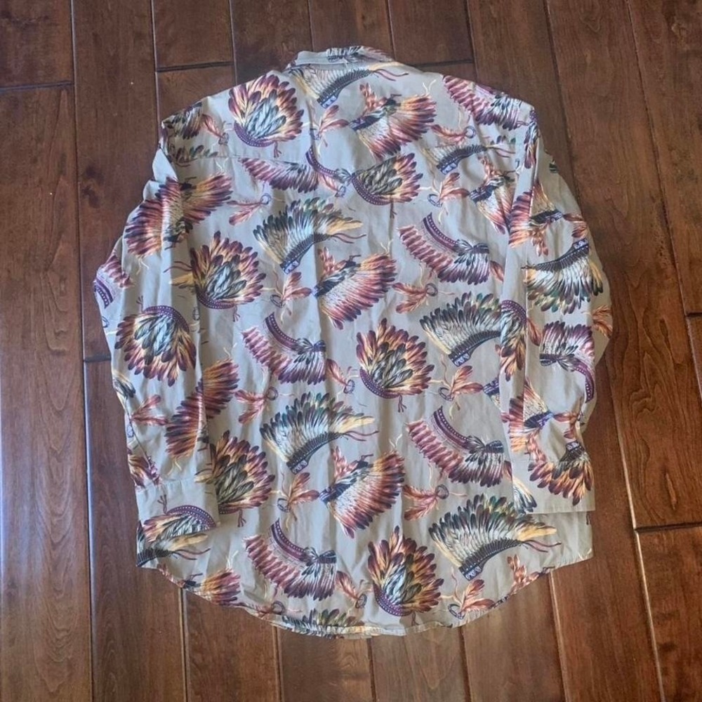 Roughrider by Circle T Headdress Print Western Shirt - Picture 5 of 7